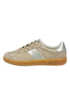 Beige Sneakers mit Metallic-Effekt-Einsätzen Bagatt D35AQJ025550