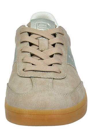 Beige Sneakers mit Metallic-Effekt-Einsätzen Bagatt D35AQJ025550