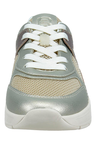 Beige Sneakers mit Metallic-Effekt-Details und herausnehmbarer Innensohle Bagatt D35AQM015069