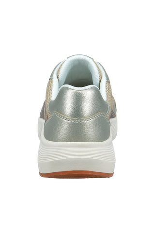 Beige Sneakers mit Metallic-Effekt-Details und herausnehmbarer Innensohle Bagatt D35AQM015069