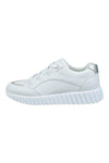 Weiße Sneakers mit Metallic-Effekt-Einsätzen Bagatt D45AL6055050