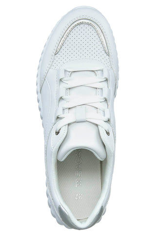 Weiße Sneakers mit Metallic-Effekt-Einsätzen Bagatt D45AL6055050