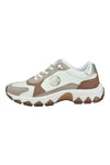 Sneakers Weiß Beige und Leder Bagatt D45AJL015569