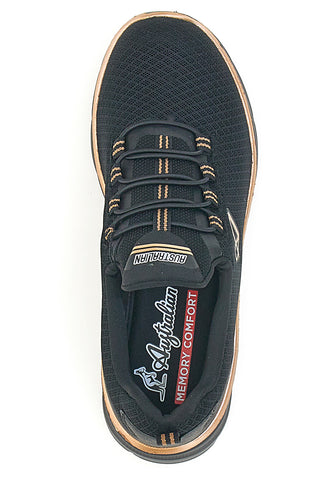 Sneakers Sportive Nere con Dettagli Oro Rosa AUSTRALIAN AUX2W505