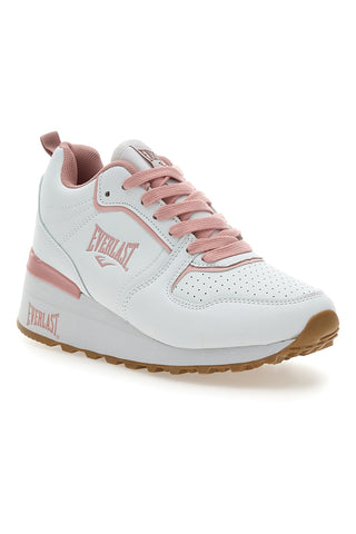Weiße und rosa Turnschuhe mit Plateau Everlast Ev129
