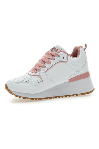 Weiße und rosa Turnschuhe mit Plateau Everlast Ev129