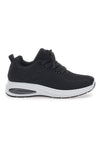 Schwarze Sport-Sneaker mit Mesh-Obermaterial THE FIRST ACTIVE TF68
