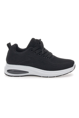 Schwarze Sport-Sneaker mit Mesh-Obermaterial THE FIRST ACTIVE TF68