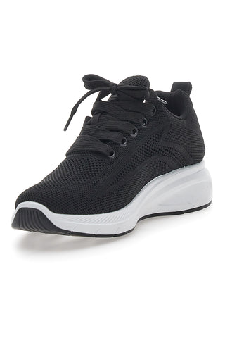 Schwarze Sport-Sneaker mit Mesh-Obermaterial THE FIRST ACTIVE TF68