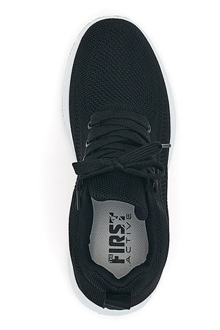 Schwarze Sport-Sneaker mit Mesh-Obermaterial THE FIRST ACTIVE TF68