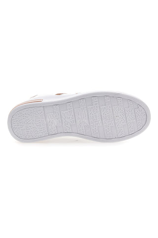 Weiße und rosa Sneakers mit Schnürsenkeln CAFE' COST BK2450