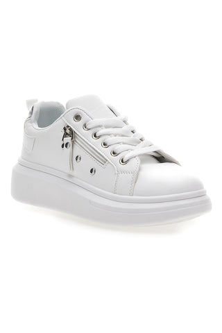 Weiße Sneakers mit Plateau CAFE COST LAILI209