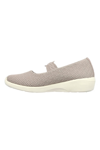 Beige Skechers Arya That's Sweet Ballerinas
