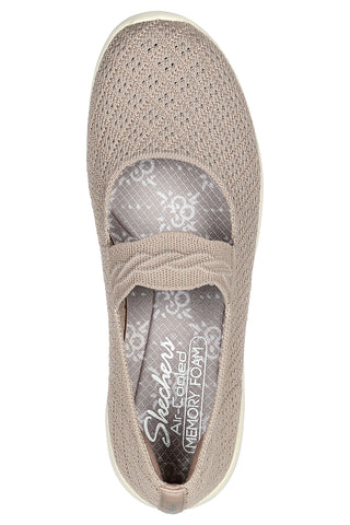 Beige Skechers Arya That's Sweet Ballerinas