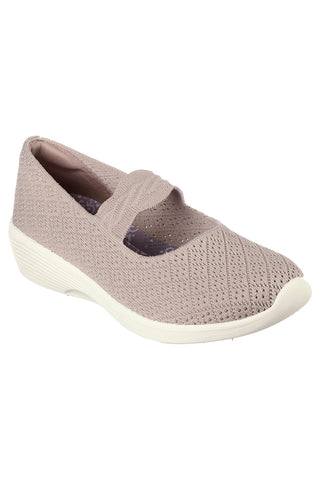 Beige Skechers Arya That's Sweet Ballerinas