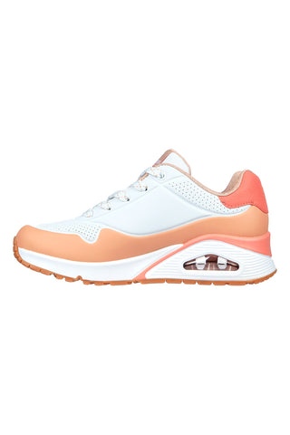 Sneakers Bianche e Rosa Skechers Uno-Pop Color Fun