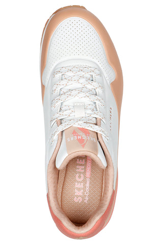 Sneakers Bianche e Rosa Skechers Uno-Pop Color Fun
