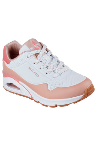 Sneakers Bianche e Rosa Skechers Uno-Pop Color Fun