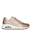 Sneakers Rose Gold Con Skechers Air-Cooled Memory Foam cushioned comfort insole Skechers Street Uno - Rose Bold