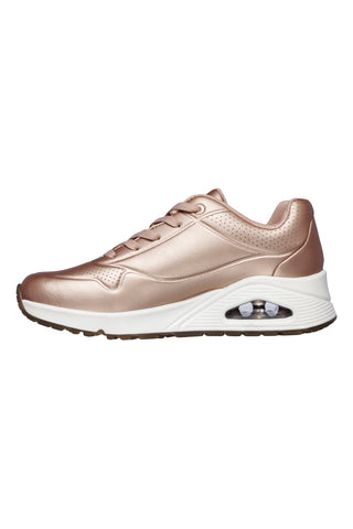 Sneakers Rose Gold Con Skechers Air-Cooled Memory Foam cushioned comfort insole Skechers Street Uno - Rose Bold