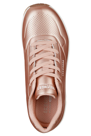 Sneakers Rose Gold Con Skechers Air-Cooled Memory Foam cushioned comfort insole Skechers Street Uno - Rose Bold