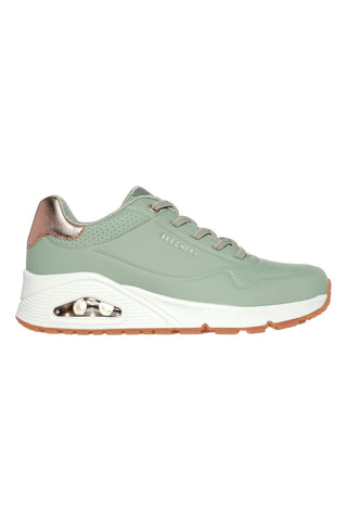 Skechers Street Uno Grüne Turnschuhe – Shimmer Away