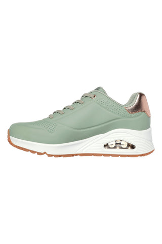 Skechers Street Uno Grüne Turnschuhe – Shimmer Away