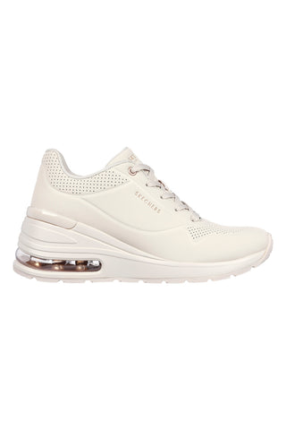 Cremefarbene Skechers Street Uno Layover-Sneaker