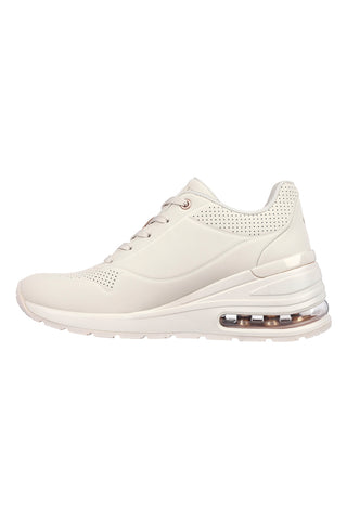 Cremefarbene Skechers Street Uno Layover-Sneaker