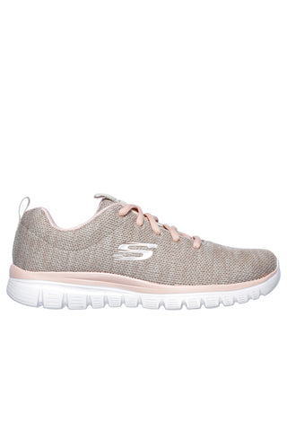 Beigefarbene Sneakers SKECHERS Graceful - Twisted Fortune