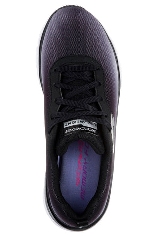 Schwarze und graue Sneakers Skechers Fashion Fit - Build Up