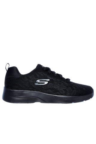Total schwarze Turnschuhe SKECHERS Dynamight 2 Homespun