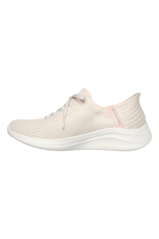 Skechers Hands Free Slip-Ins Natural Sneakers: Ultra Flex 3 Brilliant Path