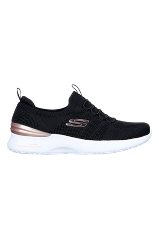 Skechers – Skech-Air Dynamight Perfect Steps – Schwarze Turnschuhe