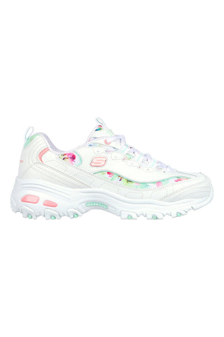 Sneakers Bianche Skechers D'Lites Blooming Fields