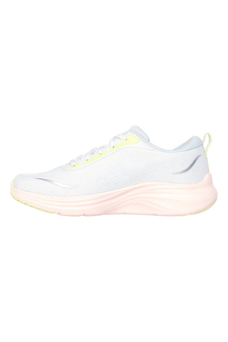 Weiße und rosafarbene Skechers Vapor Foam Smooth Ride-Sneaker