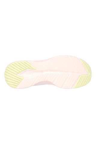Weiße und rosafarbene Skechers Vapor Foam Smooth Ride-Sneaker