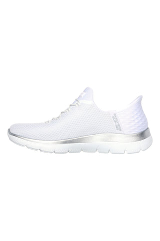 Weiße Sneakers Hands Free Slip-ins Skechers Summits Diamond Dream
