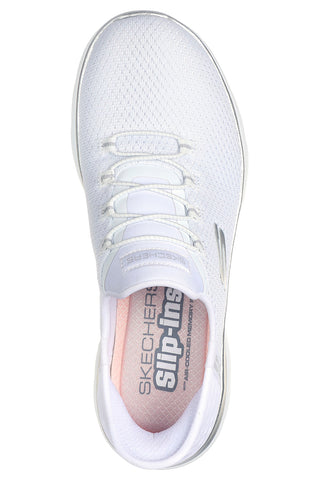 Weiße Sneakers Hands Free Slip-ins Skechers Summits Diamond Dream