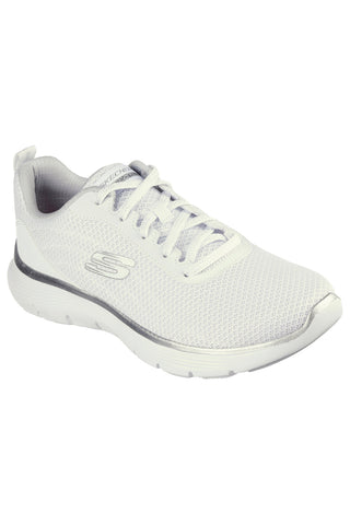 Skechers Flex Appeal 5 - Weiße Sneakers - Aufnahme