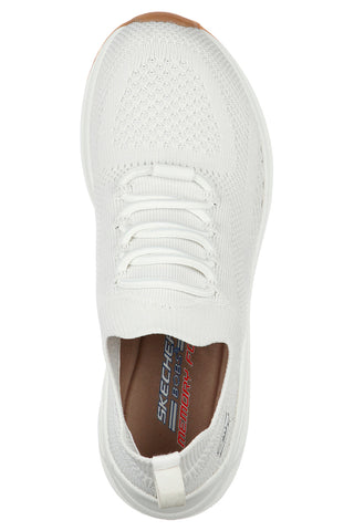 Skechers BOBS Sport Sparrow 2.0 - Allegiance Crew Slip-On-Sneaker mit Socken-Oberteil in Weiß