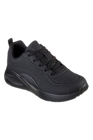 Skechers BOBS Sport Buno Schwarze vegane Plateau-Sneaker - Wie süß