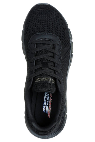 Skechers BOBS Sport B Flex Vegane Sneakers mit Obermaterial aus schwarzem Mesh - Visionary Essence