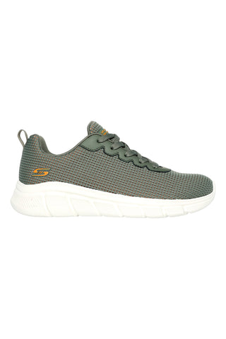 Skechers BOBS Sport B Flex Vegane Sneakers mit Obermaterial aus grünem Mesh - Visionary Essence