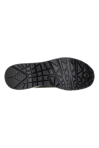 Skechers Street Uno Shimmer Away Schwarze Turnschuhe