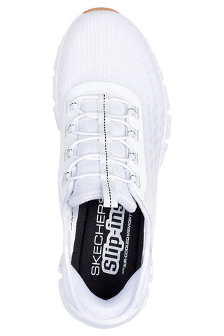 Weiße vegane Slip-Ins-Sneakers Hands Free Skechers Glide-Step – Tranquility