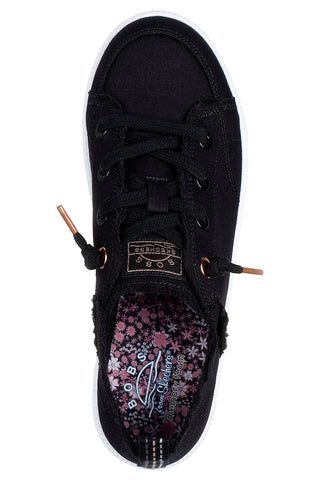 Skechers – B Cute 2 – Schwarze Canvas-Sneaker