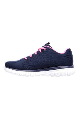 Scarpe da Allenamento Navy con Tomaia in Skech Knit Mesh SKECHERS Graceful - Get Connected