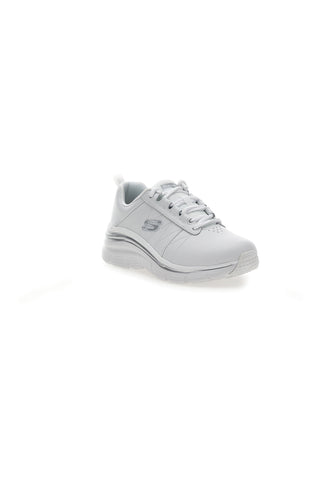 Weiße Sneakers mit Lederobermaterial Skechers Fashion Fit – mühelos