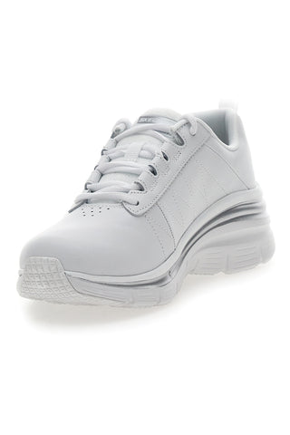 Weiße Sneakers mit Lederobermaterial Skechers Fashion Fit – mühelos